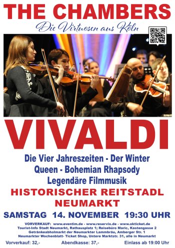 Kammerkonzert "The Chambers - die Virtuosen aus Köln" in Neumarkt