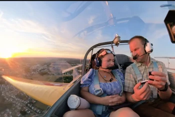 Antrag im Flieger gemacht
