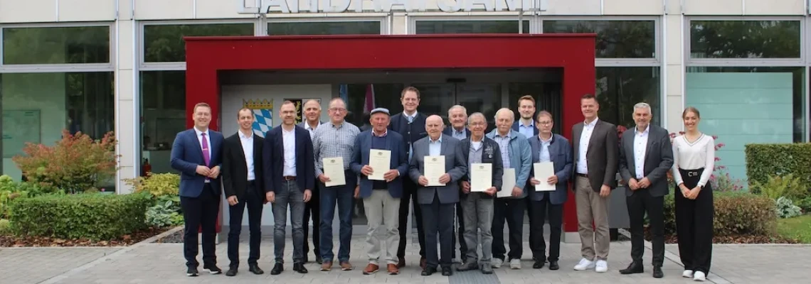 Ehrung verdienter langjähriger Feldgeschworener