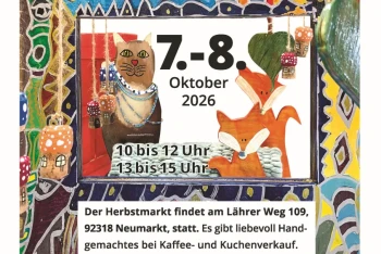 Bunter Herbstmarkt in den JURA-Werkstätten Neumarkt
